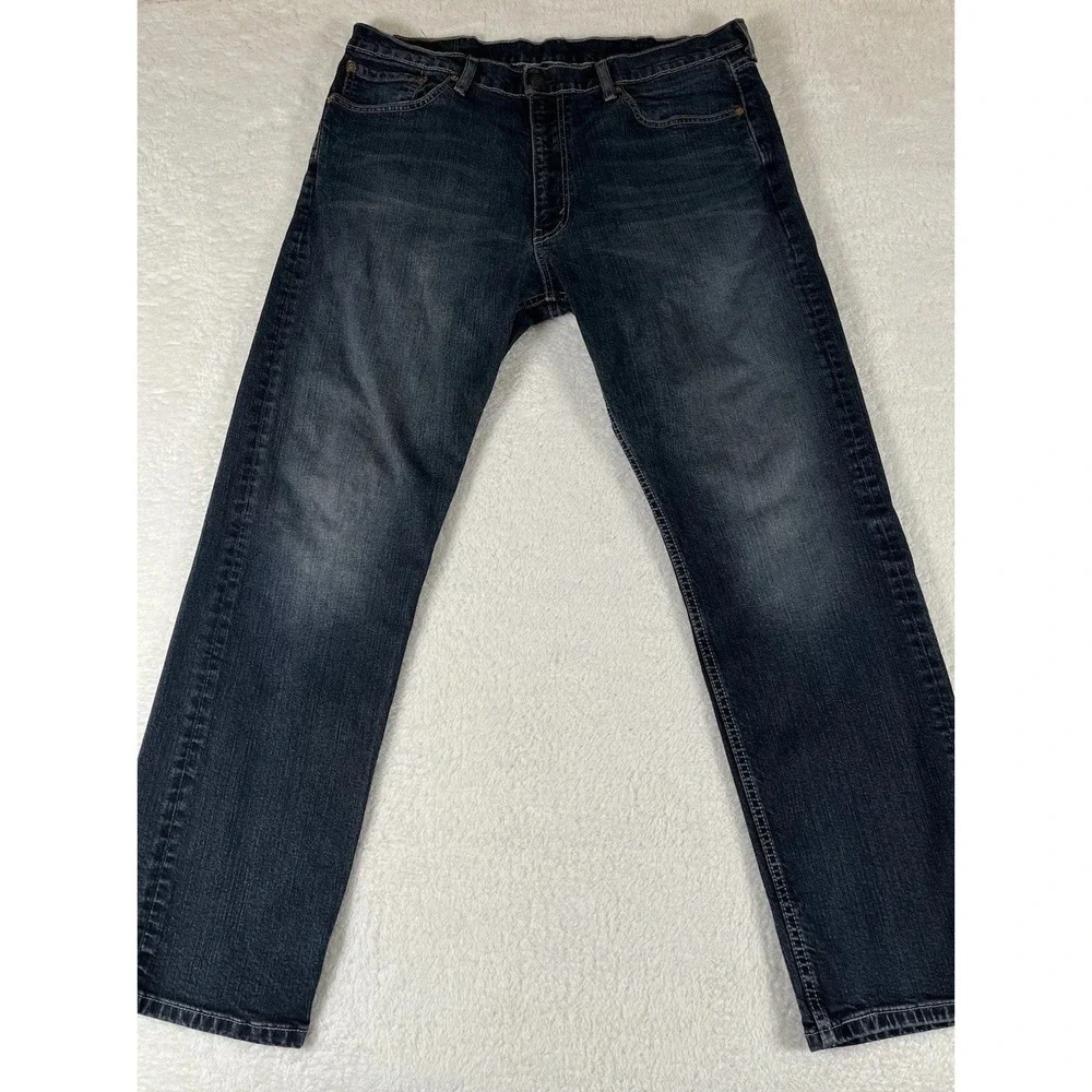 Levis 505 Straight Leg Stretch Dark Wash Jeans Bundle Men's Sz 38x32 (38x31)